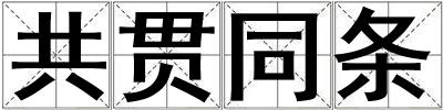 共貫同條