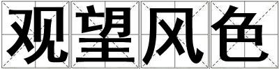 觀望風(fēng)色