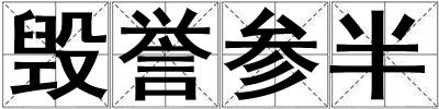毀譽(yù)參半