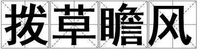 撥草瞻風