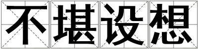 不堪設(shè)想
