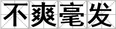 不爽毫發(fā)