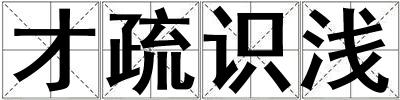 才疏識淺