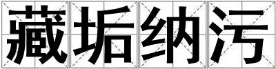 藏垢納污