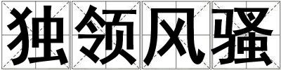 獨領(lǐng)風騷