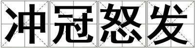 沖冠怒發