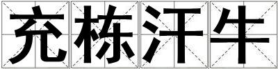 充棟汗牛